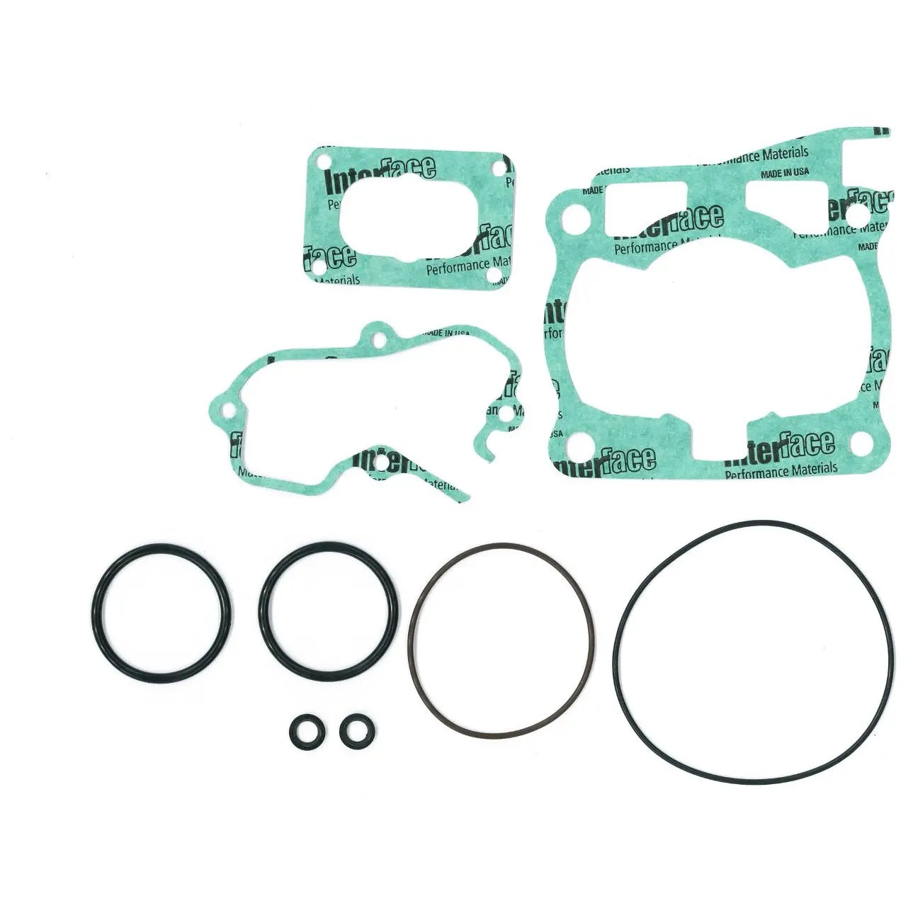 Nrteam Top Silicone Gaskets for Yamaha YZ 125 98-00 Flat Rubber Seal with Fiber NBR and FKM Materials