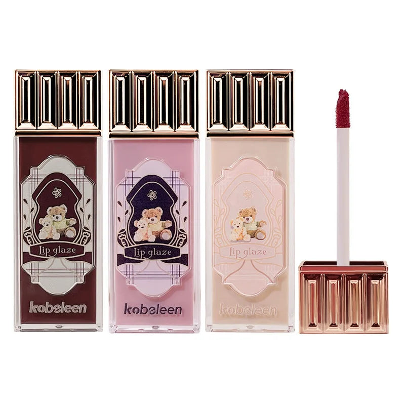 Wholesale Lip Glaze Lovely Chocolate Shape Lip Gloss Customization Moisturizing Waterproof Long Lasting Liquid Lipstick