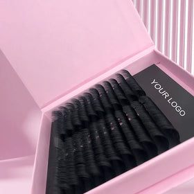 Dark Fluffy Korean Soft Silk Lash Trays Cashmere Eyelash Extensions 0.03 Volume Wholesale Lashes Extensions