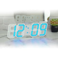 EMAF Korea Luminous 3D LED Table Wall Clock Digital Timer Nightlight Alarm Clock for Warehouse Office Living Room