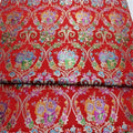 Competitive Price New Coming Strong Quality Oriental Floral Design Brocade Fabric for Lady Vintage Costume Apparel