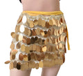 Bohemian Style Multi Layer Sparkling Sequin Tassel Waist Skirt Belly Dance Performance Body Chain for Women