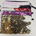 9x6.3 Inch Storage Bag for Makeup/Stationary/Daily Use Sublimation Blank Flip Sequins Cosmetic/Pen Bag for Christmas