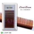 Custom Eyebrow Extension Tray Wholesale Dark Brown Brow Extensions 5mm-8mm Individual Strands