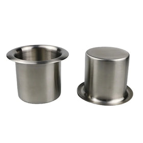 2.76 Inches Rustproof Stainless Steel 304 Cup Holder for Cinema Theater Boat Car Bus & Sofa Fabrication Services Product