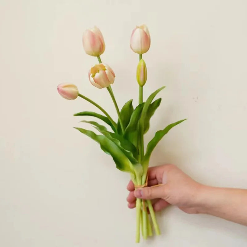 AF15205 Factory Wholesale Lifelike Artificial SoapTulip Flowers Artificial Flowers Real Touch Tulip for Home and Wedding Decor