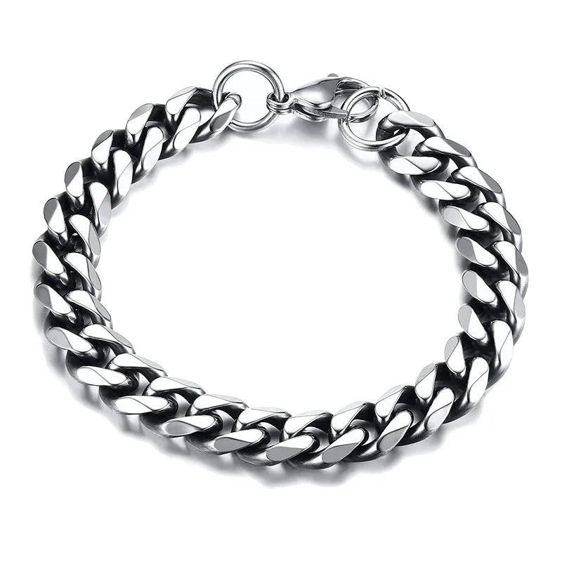 18K PVD Gold Plated Stainless Steel Cuban Link Chain Necklace