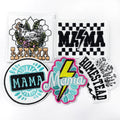 New Iron on Embroidery Mama Patch for Decoration