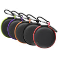 Custom Small MOQ RTS Round Eva Ear Bud Mini Zipper Pouch Earphones Case