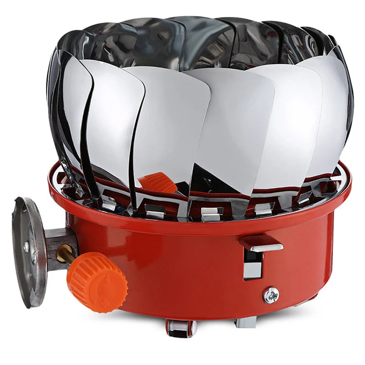 Portable Windproof Camping Stove Gas Stainless Steel Outdoor Stove Camping Cooking Stove for BBQ