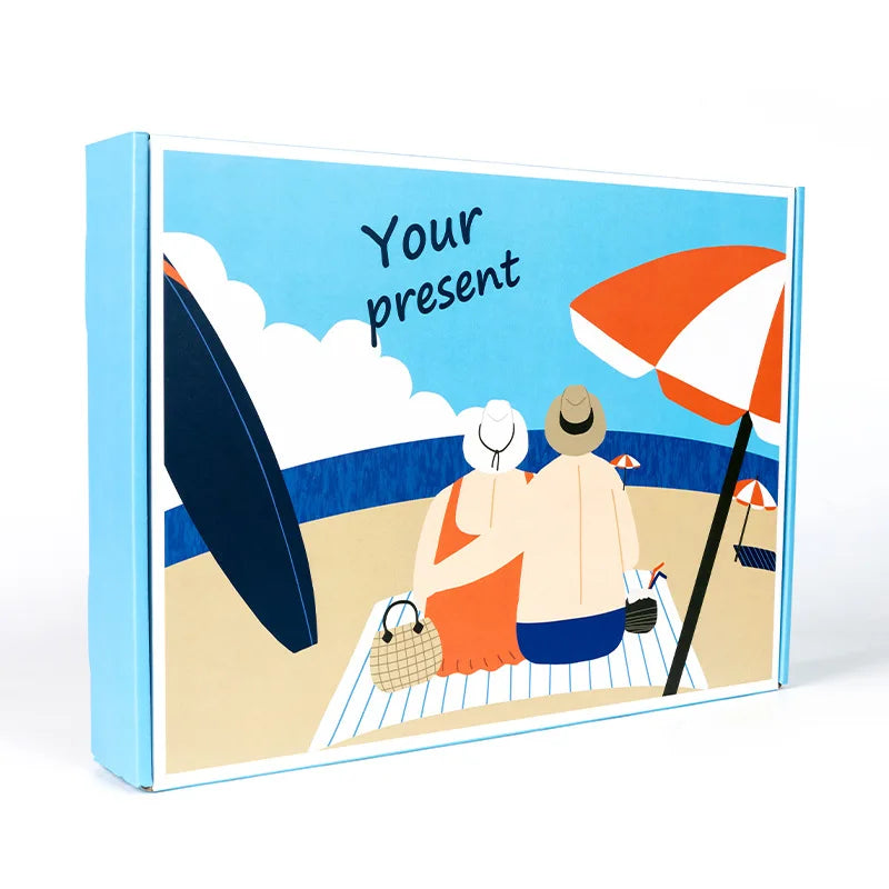 Eco Friendly Cardboard Skin Care Set Packaging Box with Custom logo Corrugated Mailer Package All Color Full Printing Boxes