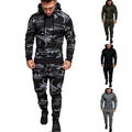 Quality Polyester Mens Fall Sets Gym Mens Track Suit Sets for Working Out 2025 Dark Gray Mens Hoodie and Jogger Set