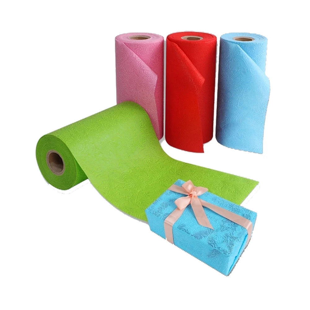 China Manufacturer Different Design Emossed PP Nonwoven Fabric Gift Wrapping