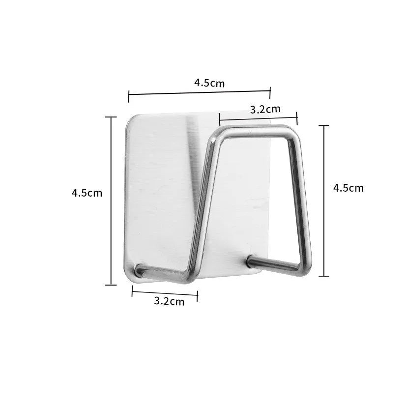 Self Adhesive Kitchen Stainless Steel Sponges Holder Drain Drying Rack Storage Holder Kitchen