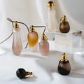 Natural Stone Black Agate Perfume Bottle Crystal Pendant Energy Gemstone Necklace Jewelry