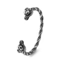Viking Souvenir Stainless Steel Norse Men Wolf Armring Bangle Viking Jewelry
