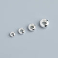 Wheel Beads 925 Sterling Silver 4mm/5mm/6mm/7mm Abacus Spacer Beads for Bracelet Necklace Making Finding