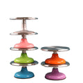 High Quality Anti-Slip Twist Turntable Cake  Baking Tools Revolving Cake Stand 10'' Aluminium Alloy Rotating Cake Turntable