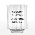 Wholesale Custom Printed Bathroom Sets Personalized Polyester Shower Curtain Waterproof with Rugs