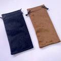 DIYOMR 5 Pack Glasses Case Pouch Portable Sunglasses Bags Multiple Color Storage Pouch Drawstring Organizer Bag (Line)