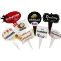 Various Sublimation Acrylic Garden Markers DIY Acrylic Flavor Stickers Lucite Plastic Ice Cream Gelato Labels