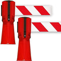 Safety Red Plastic ABS Extendable Traffic Cone Topper Control Barrier Bar with Tape with Light Engineer Grade Reflective