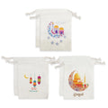 Eid Mubarak Decoration Ramadan Party Favor EID Mubarak Canvas Drawstring Candy Storage Bags