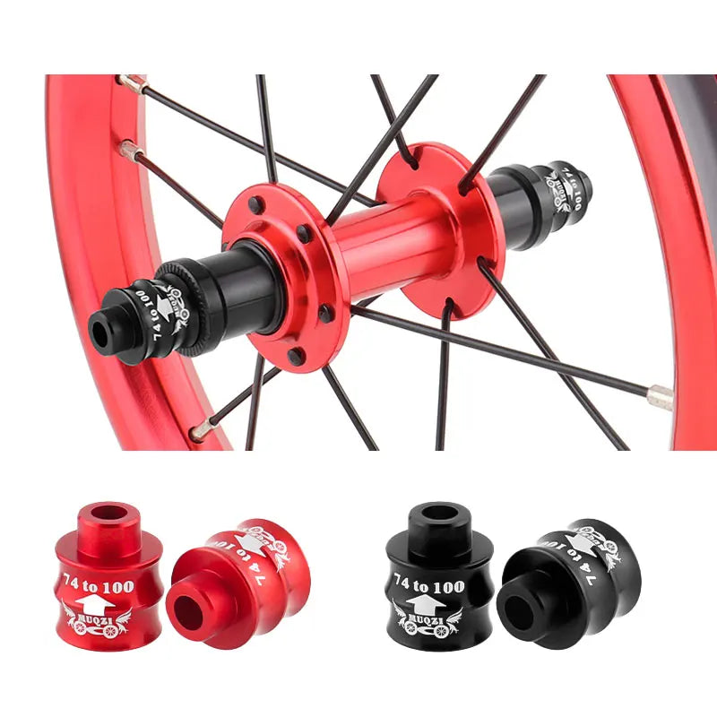 MUQZI 1 Pair Bicycle Hub Extension 74mm to 100mm Flower Drum Extension Conversion for Road Bike Folding Bike