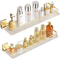 Multi-Layer Wall Mounted Storage Rack Toilet and Bathroom Towel Holder Perforated Acrylic for Kitchen and Living Room