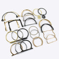 Meetee KY2131 BF374 BD371 Etc Exquisite Simple Handmade Wallet Frame Handbag Sewing Accessories Alloy Bag Handle