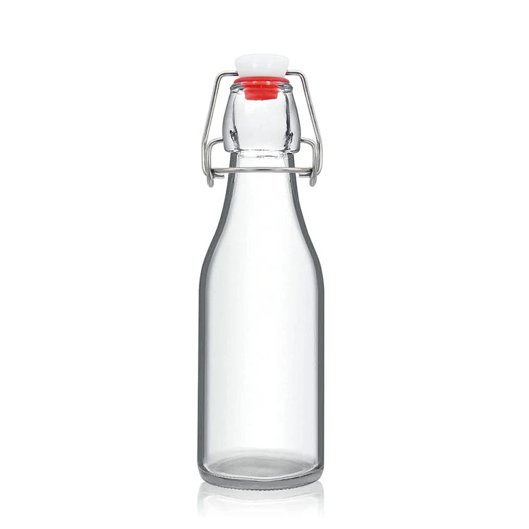 Wholesale 250ml 500ml 750ml 1000ml Juice Bottle Swing Top Glass Bottle Custom