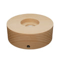 Modern Wooden LED Lamp Base with USB Power Source Rechargeable Night Light for Artware Decoration Warm/Cold White Dimmable