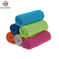 2024 Customized Logo RPET Sublimation Gym Run Cold Soft Breathable Cool Pva Sweat Neck Towel Instant Sport Ice Cooling Towel