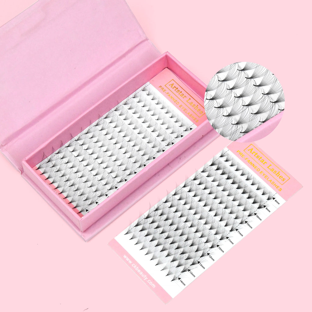 120 Fans 3D 4D 5D 6D 8D 10D 120 Fans Natural Style Mixed8-15 False Eyelashes 0.05 0.07mm Thickness Pomade Lashes