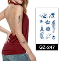 Temporary Tattoo Sticker Body Herbal Juice Men Women Lasting 15 Days Water Transfer Paper PET Film Silk Print Custom Logo