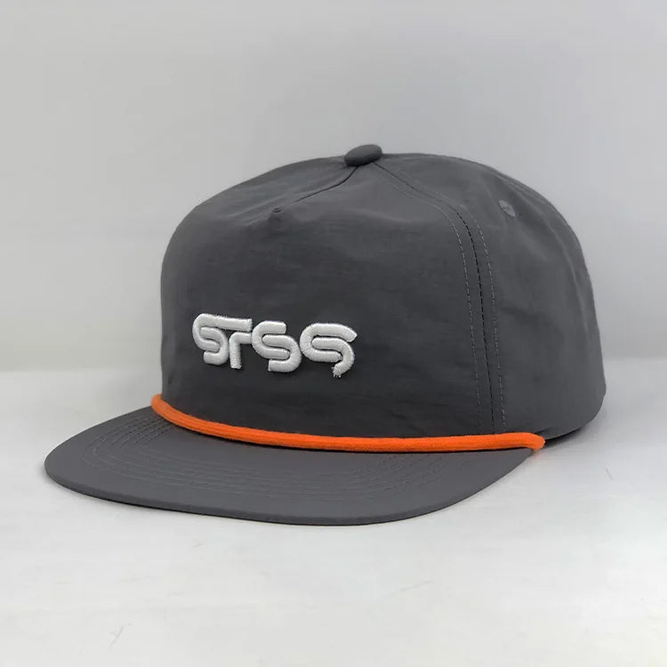 Hip Hop Sporty Outdoor Travel Floral & Leaf Character Pattern 5-Panel Adjustable Snapback Hat Canvas Custom Colors Unisex Adults