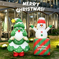 Christmas Party Xmas Inflatable Walking Costume Interactive Blow up Mascot Inflatable Moving Christmas Tree Advertising Model
