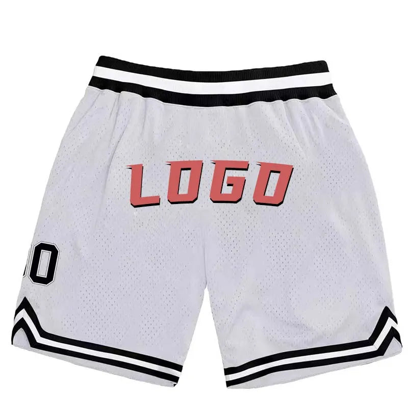 Oem Custom Retro Streetwear Man Mesh Team Jersey Mens Authentic Vintage Basketball Shorts With Pockets