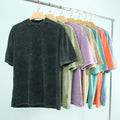Men's Acid Wash T-shirt Women Distressed Tees Vintage Wash Tshirts Wholesale Custom Unisex Wash Vintage T Shirts