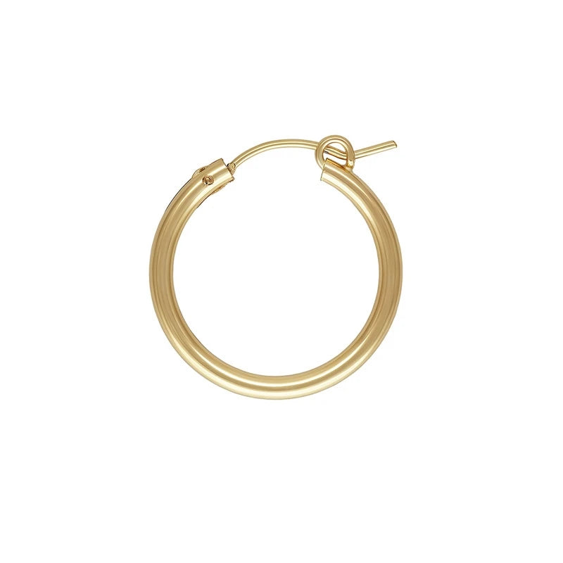 Fashion Genuine 14K Gold Filled Ladies Circle Jewelry Eurwire Hoop Earings 2026 Fashion