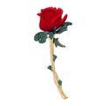 Customizable Rose Flower Brooch for Women Alloy Jewelry with Plating Technology for Wedding Engagement Party Gift for Children