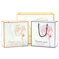 Factory Direct Sales Customized High-grade Biodegradable Two-color Rose Gift Bags for Jewelry & Watch & Eyewear Packaging