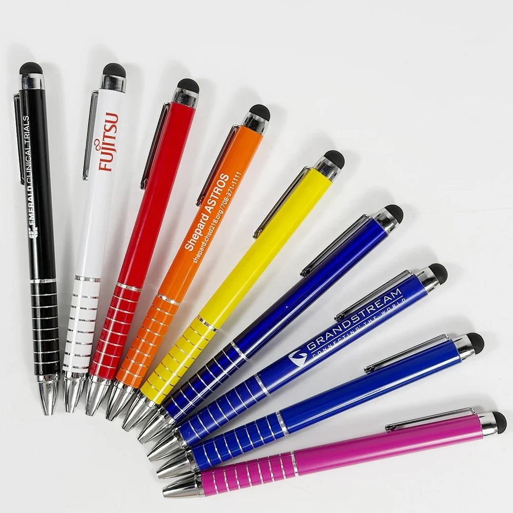 Custom Rubber Metal Ball Pen Gifts Soft Touch Stylus Pens Business Promotional Ballpoint Pen With Custom Logo