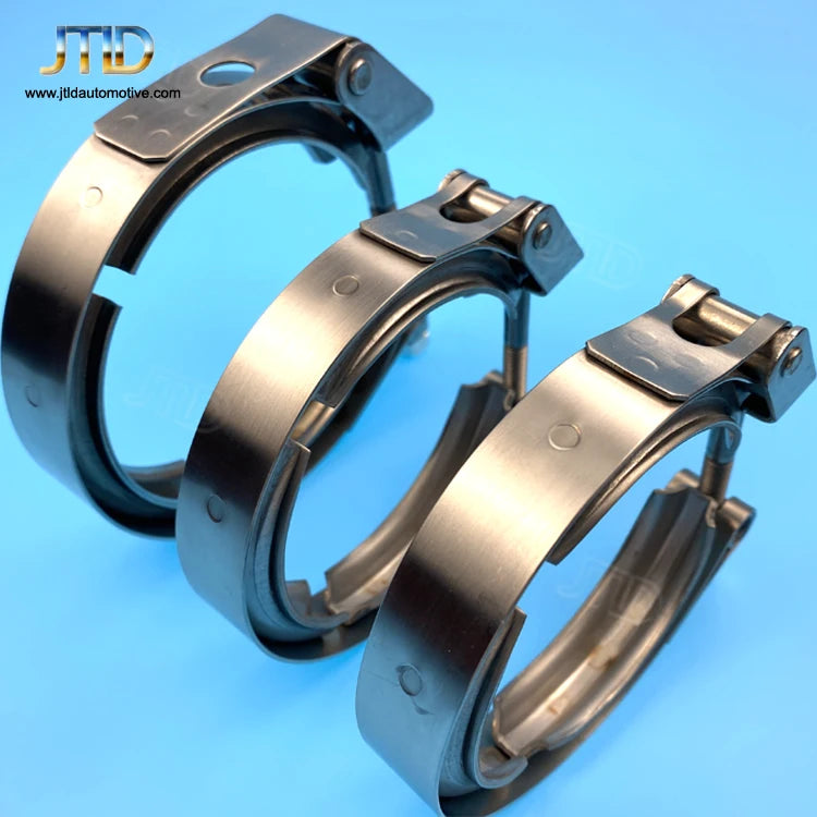 5.0" Quick Release Stainless Steel Clamps with Flange Coupling 5.0 Inch V Band Clamp Exhaust Pipe Clamp Kits