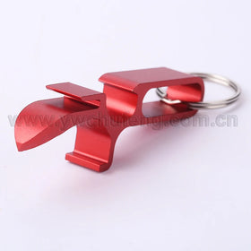 CHUFENG Custom Logo Aluminum Alloy 4 in 1 Promotional Keychain Shotgun Tool