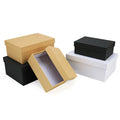 Custom Women Heels Eco Friendly Recycled Materials Gift Box Clothes Packaging UV Coating Textured Boxes with Logo
