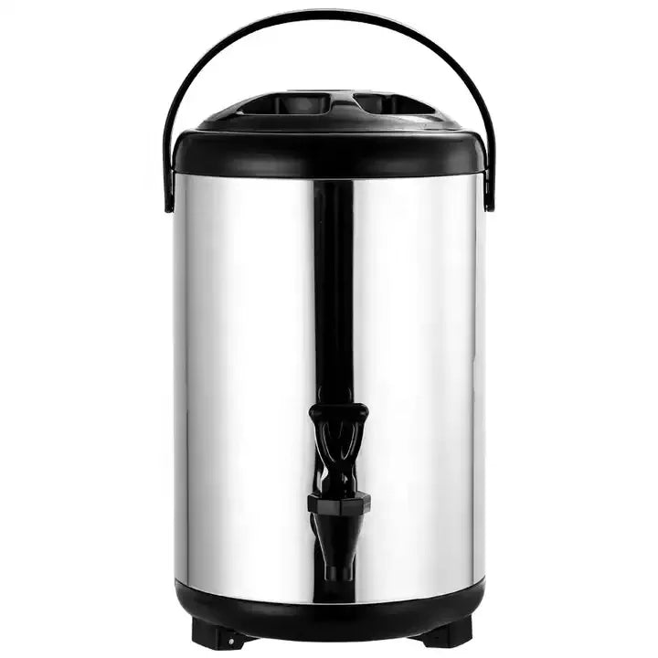 Factory Bubble Tea Equipment 8/10/12/14/16/18/20l Stainless Steel Milk Tea Insulation Bucket Heat Preservation Beer Barrel Drink