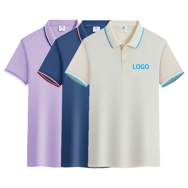 Custom Cheap Smooth Cool Fabric Poly Cotton Materials Polo t Shirts Short Sleeve Men's Polo Shirts