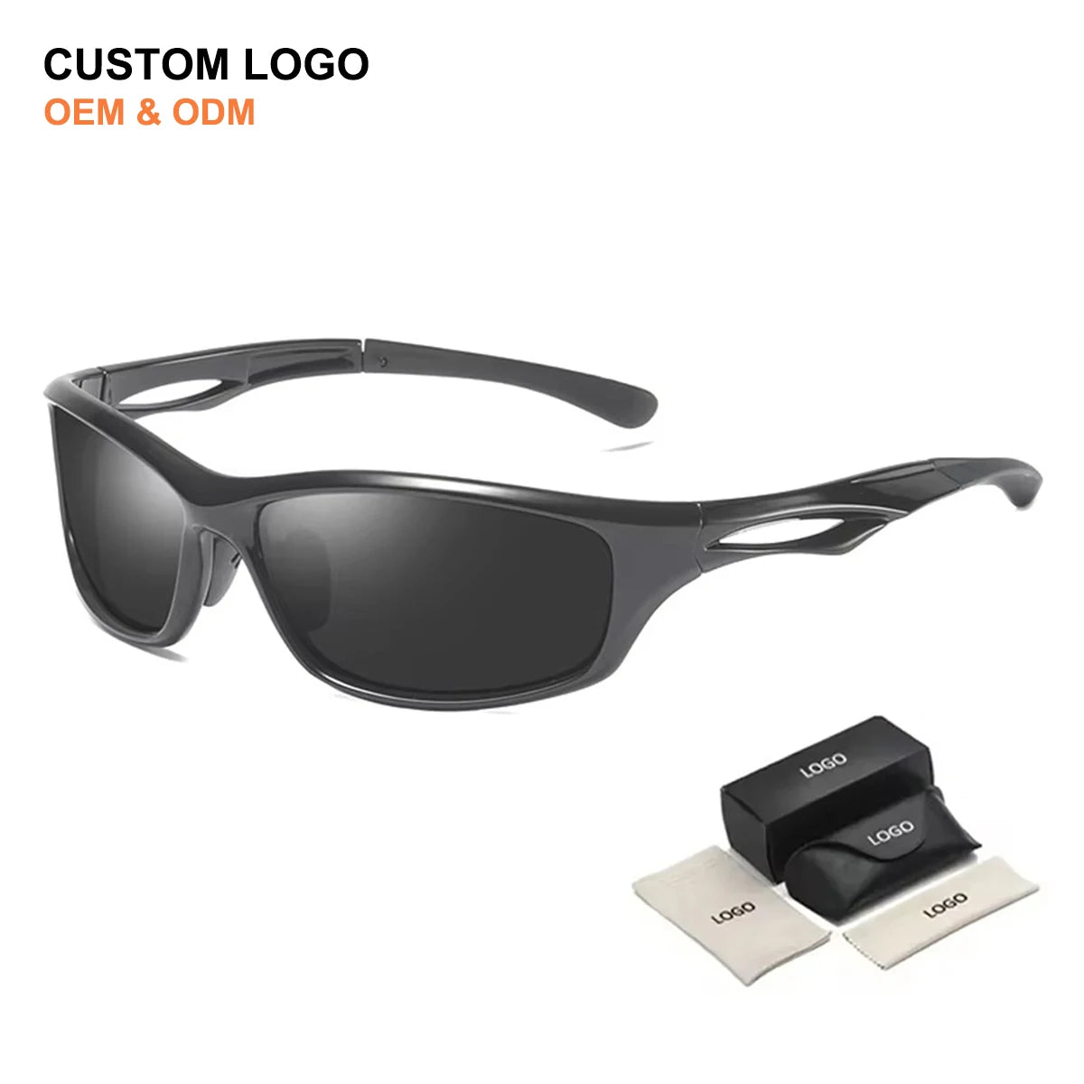 Sunway Eyewear Customization Sun Glasses Custom Design TR90 Sports Polarized Sunglass Driving Men Night Vision Mens Sunglasses
