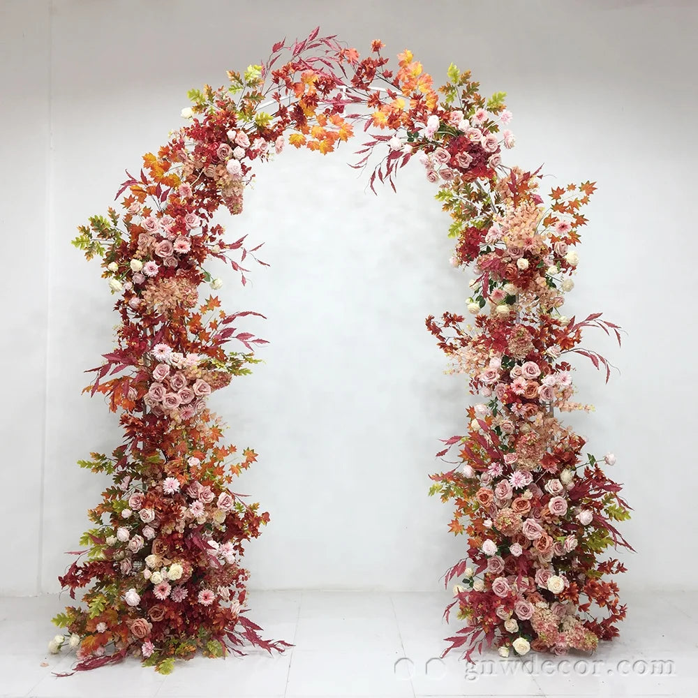 GNW 2022 New Products Romantic Firm and Not Easy to Fall Off Gradient Purple Gradient Artificial Decoration Flower Arch